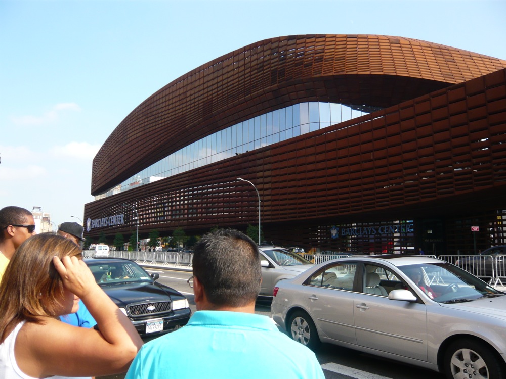 Barclays Center: Rusted Corten Steel Facade in Brooklyn