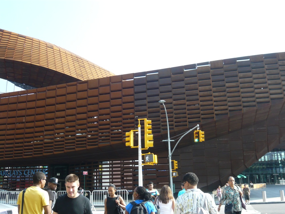 Barclays Center: Rusted Corten Steel Facade in Brooklyn
