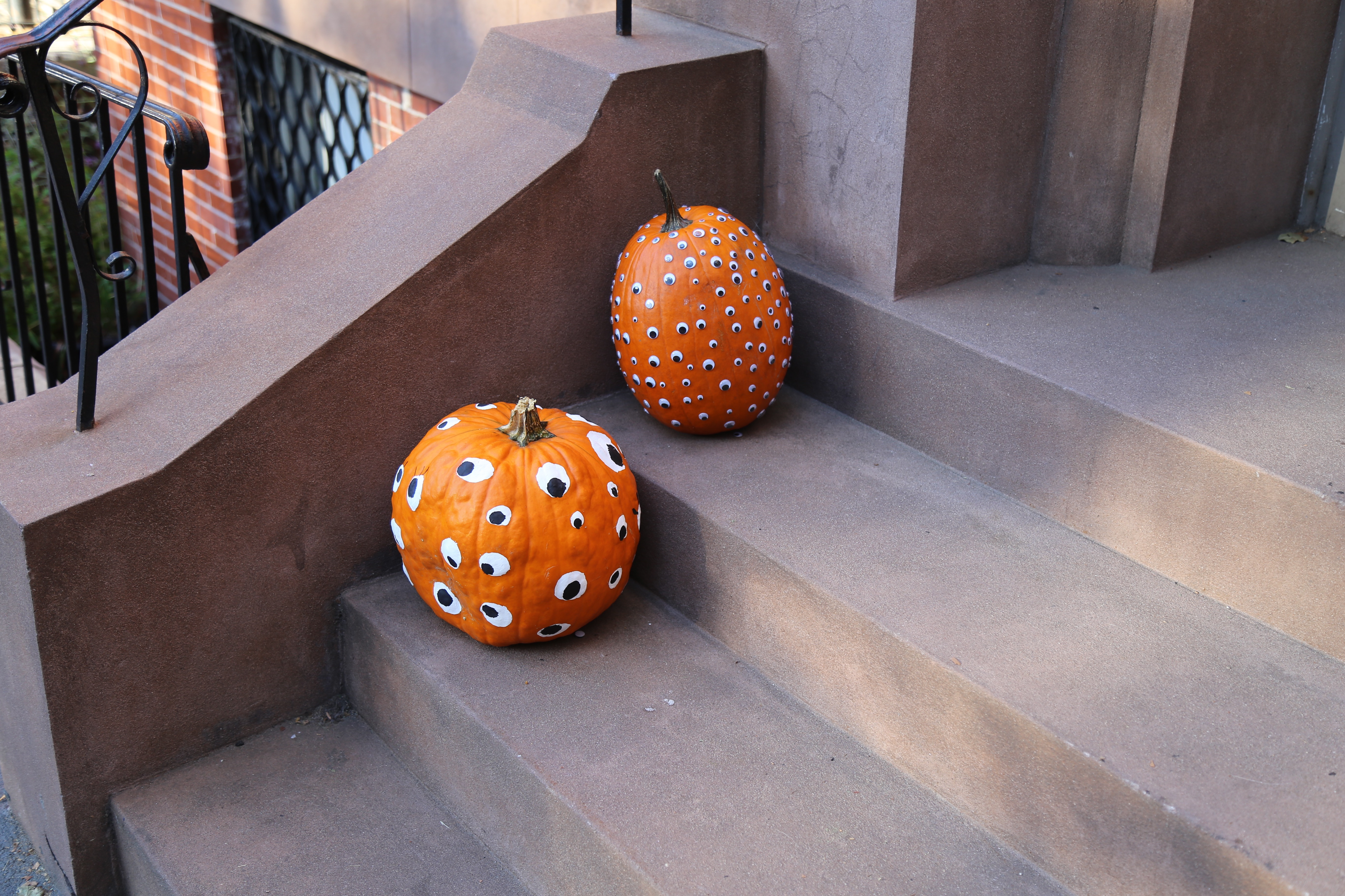Pumpkins On Brooklyn Stoops