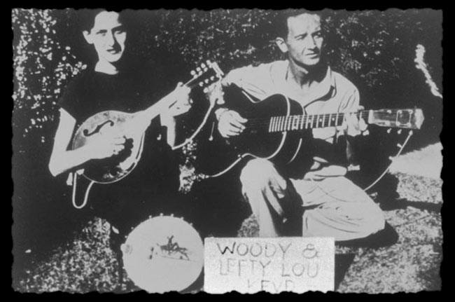 famous-brooklynites-history-of-folk-music-Woody-Guthrie-and-Lefty-Lou
