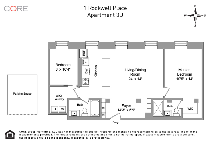 Fort Greene Apartment for Rent -- 1 Rockwell Place