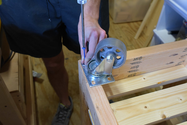 The Home Depot how to build a rolling bar cart