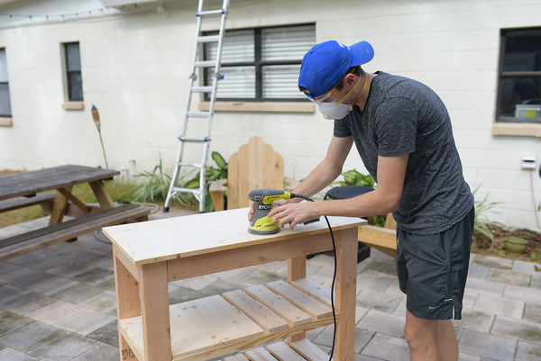 The Home Depot how to build a rolling bar cart