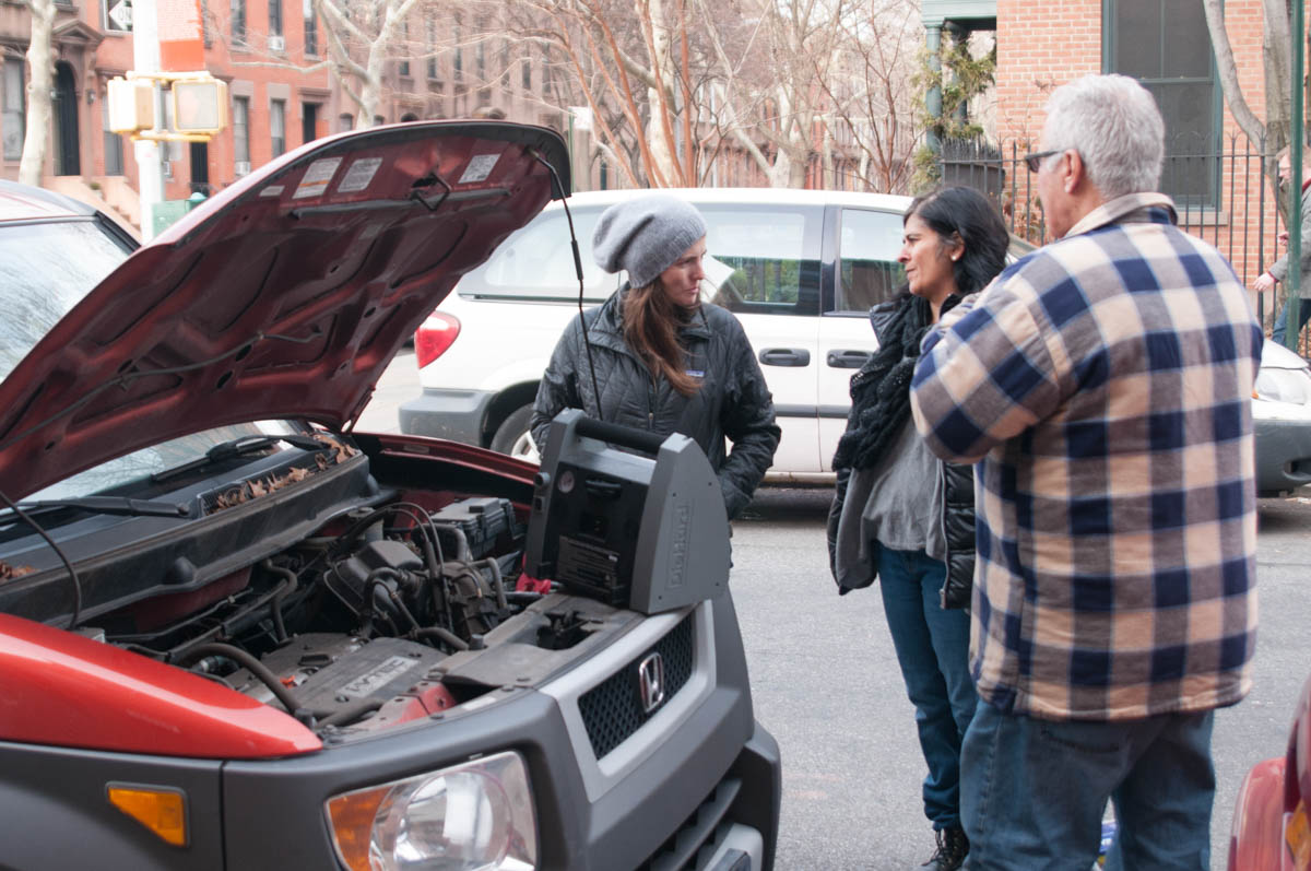 Cobble Hill Brooklyn Fixing Car