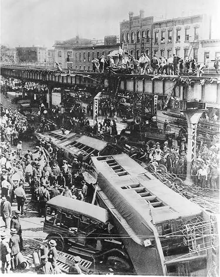Worst Brooklyn Disasters 1923 Elevated Train Crash