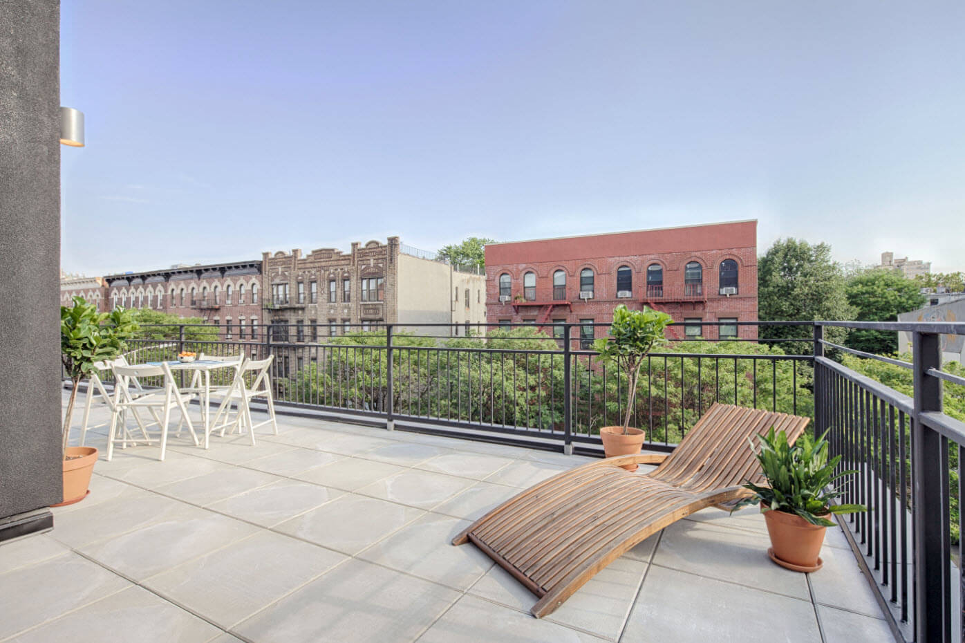 Brooklyn apartments for rent at 363 Prospect Place deck