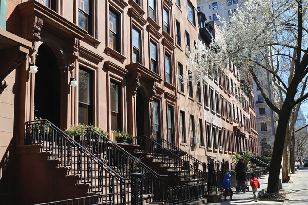 Brownstones in Brooklyn Heights. Photo by Barbara Eldredge
