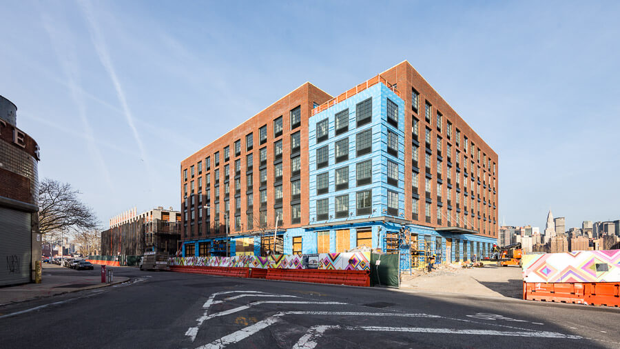 Affordable housing under construction at 21 Commercial Street in Greenpoint. Photo by Field Condition