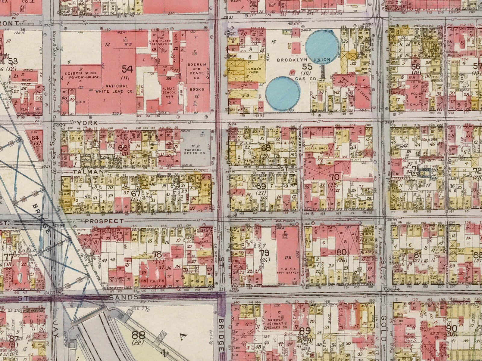 The neighborhood in 1916. Map via NY Public Library