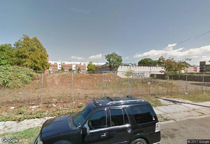 Google Streetview photo showing 1815 Sterling Place prior to construction