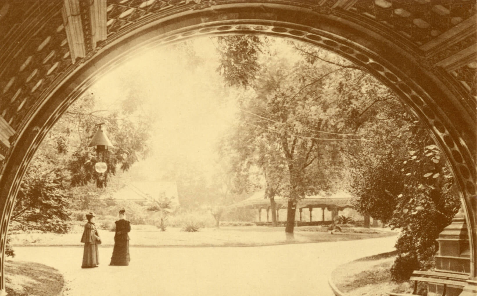 19th century view from under the bridge. Photo via Prospect Park Archives/Bob Levine Collections
