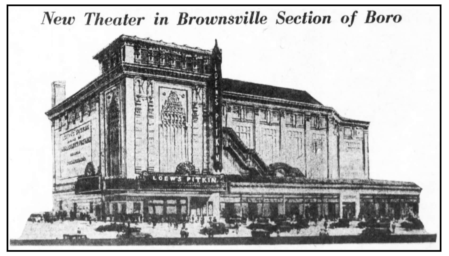 brooklyn architecture 1501 pitkin avenue loews theatre brownsville