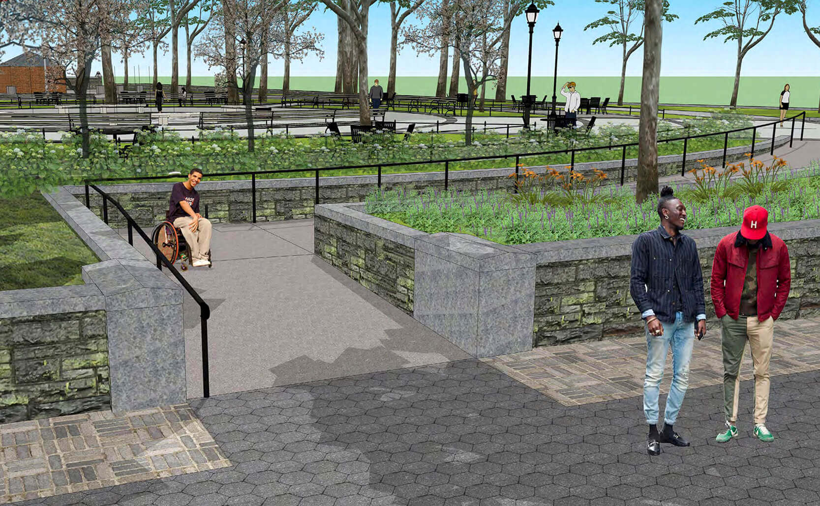 Renderings and plans by NYC Department of Parks & Recreation 