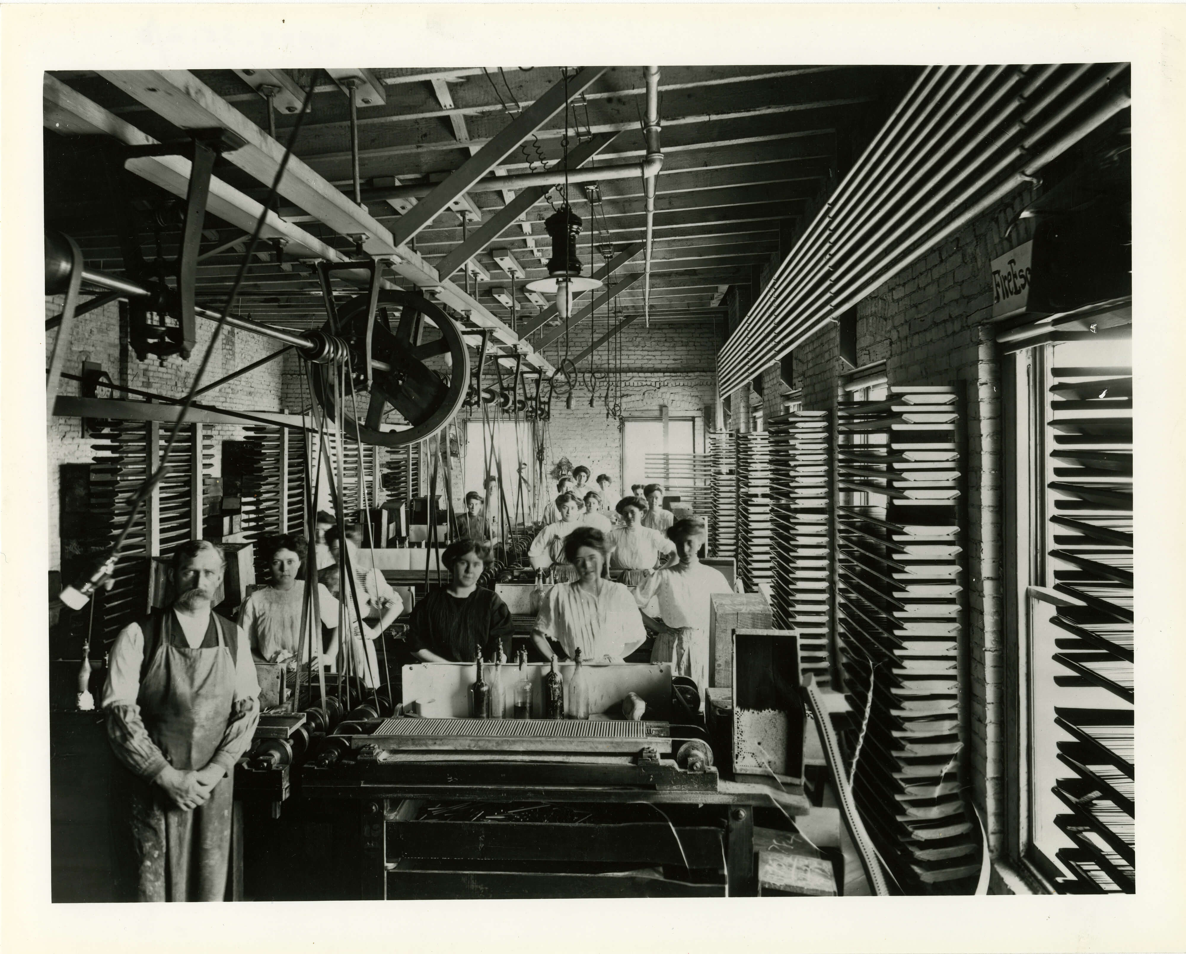 Eberhard Faber boxing and labeling department, circa 1920. Image via Brooklyn Historical Society
