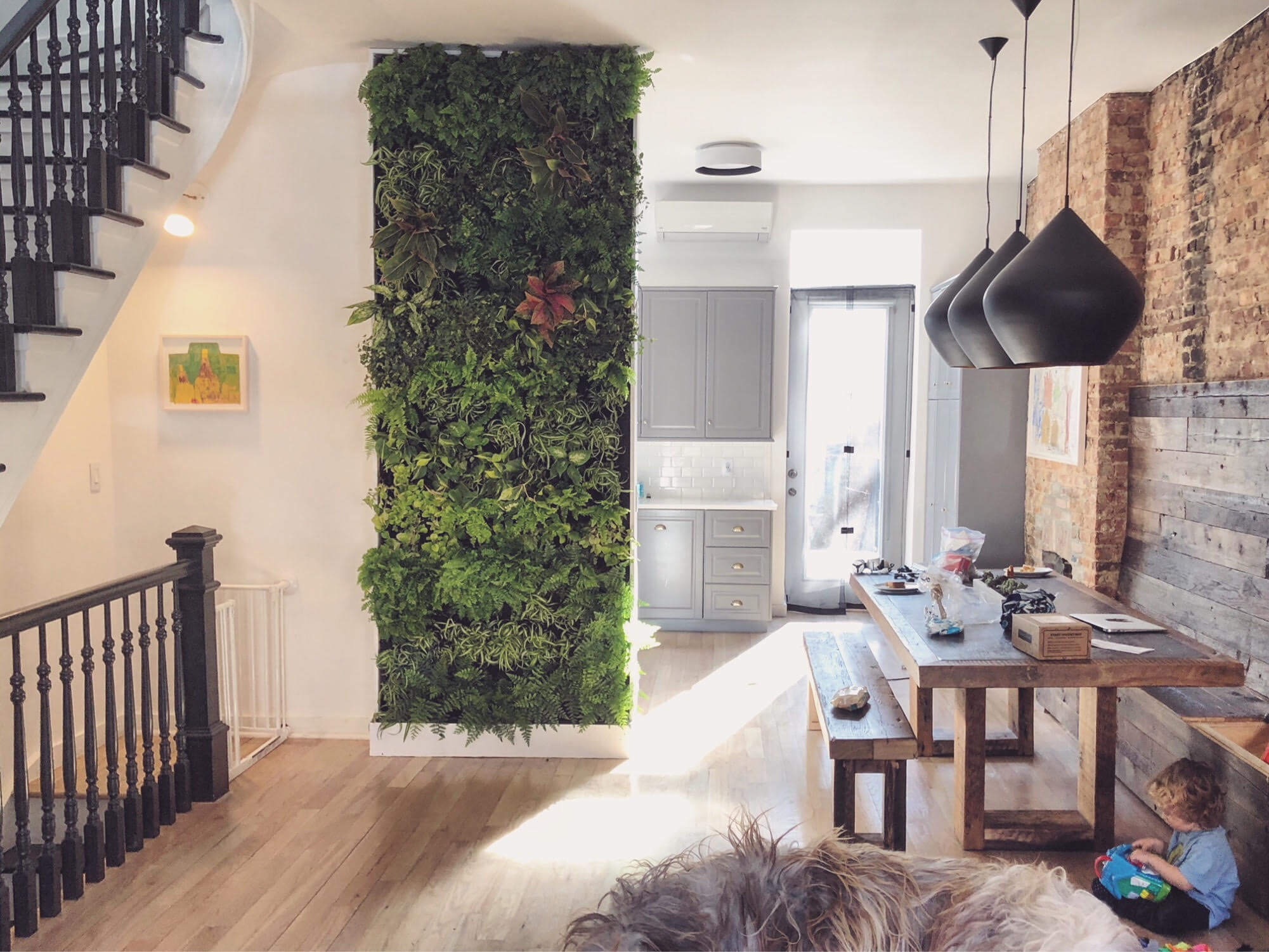 interior design ideas brooklyn green wall