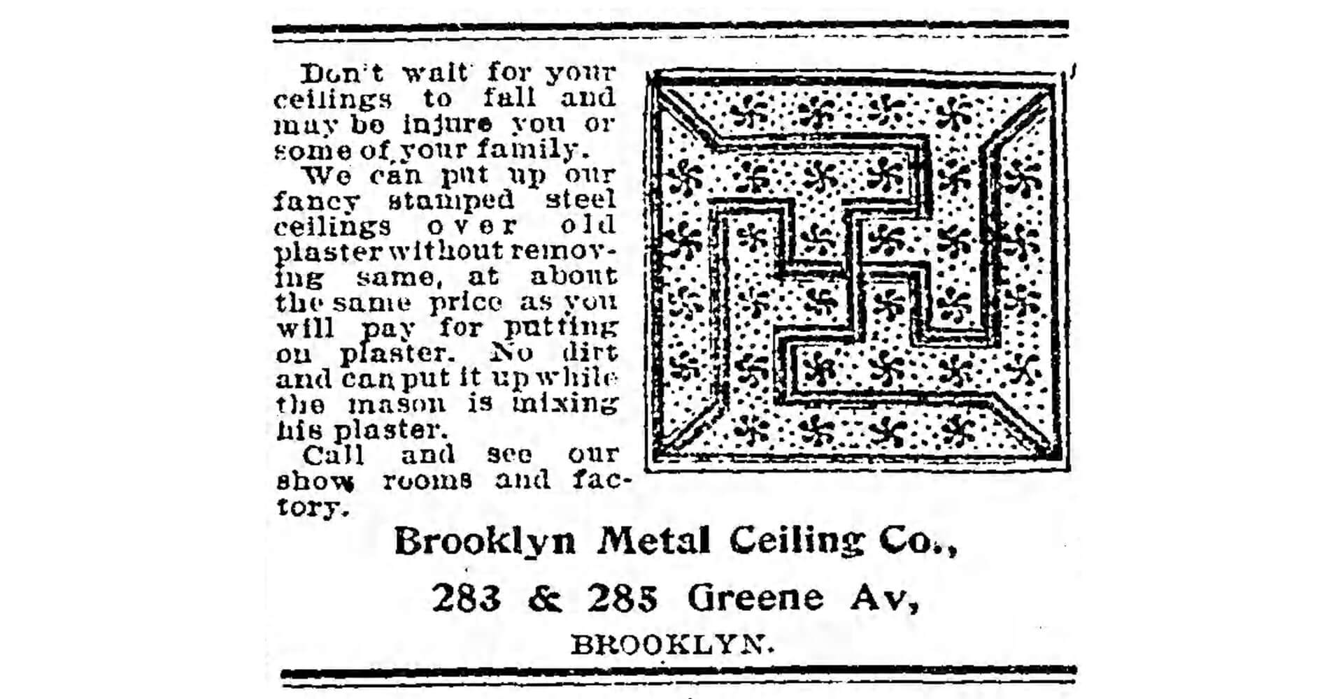 tin ceiling history