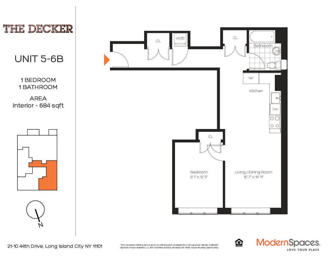 Long Island City Apartments for sale The Decker 5B