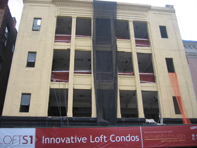 building under renovation