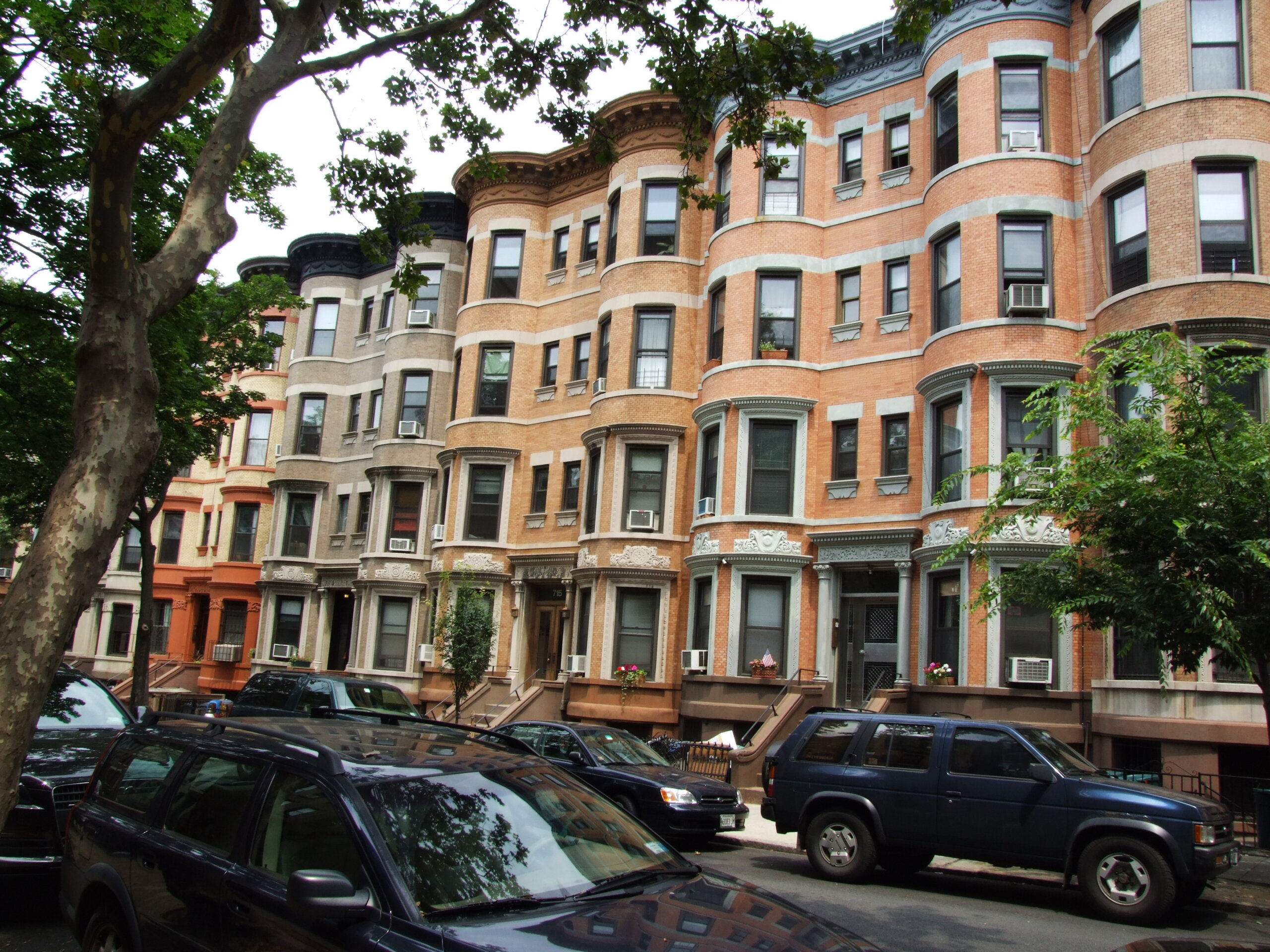 brick flats with bowed fronts