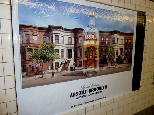 absolut poster in subway