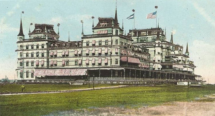 postcard showing a hotel