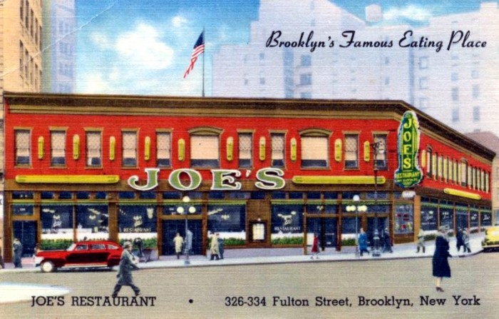 Dine at Joes -- Brooklyn History