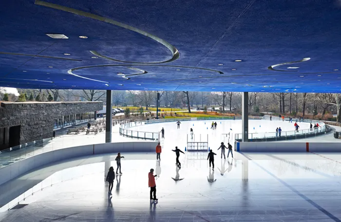people ice skating