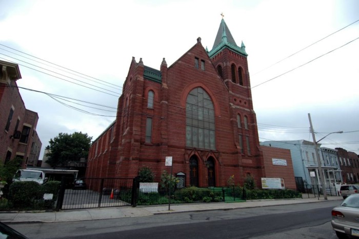 exterior of the church