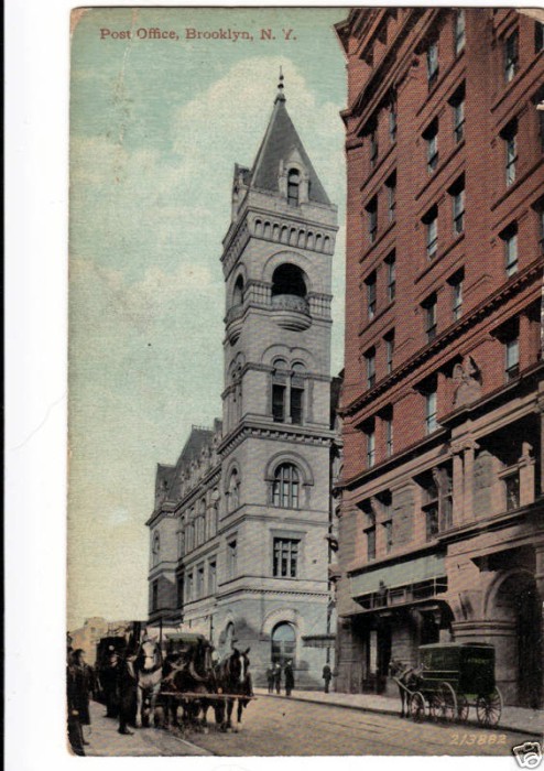 1914 postcard. Brooklyn Eagle building and General Post Office. Ebay