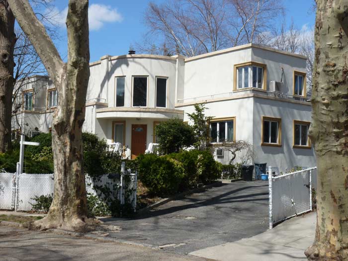 a white stucco house