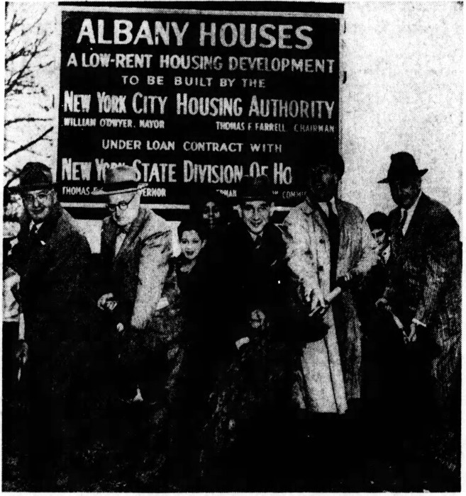 Albany Houses groundbreaking, BE, 1948