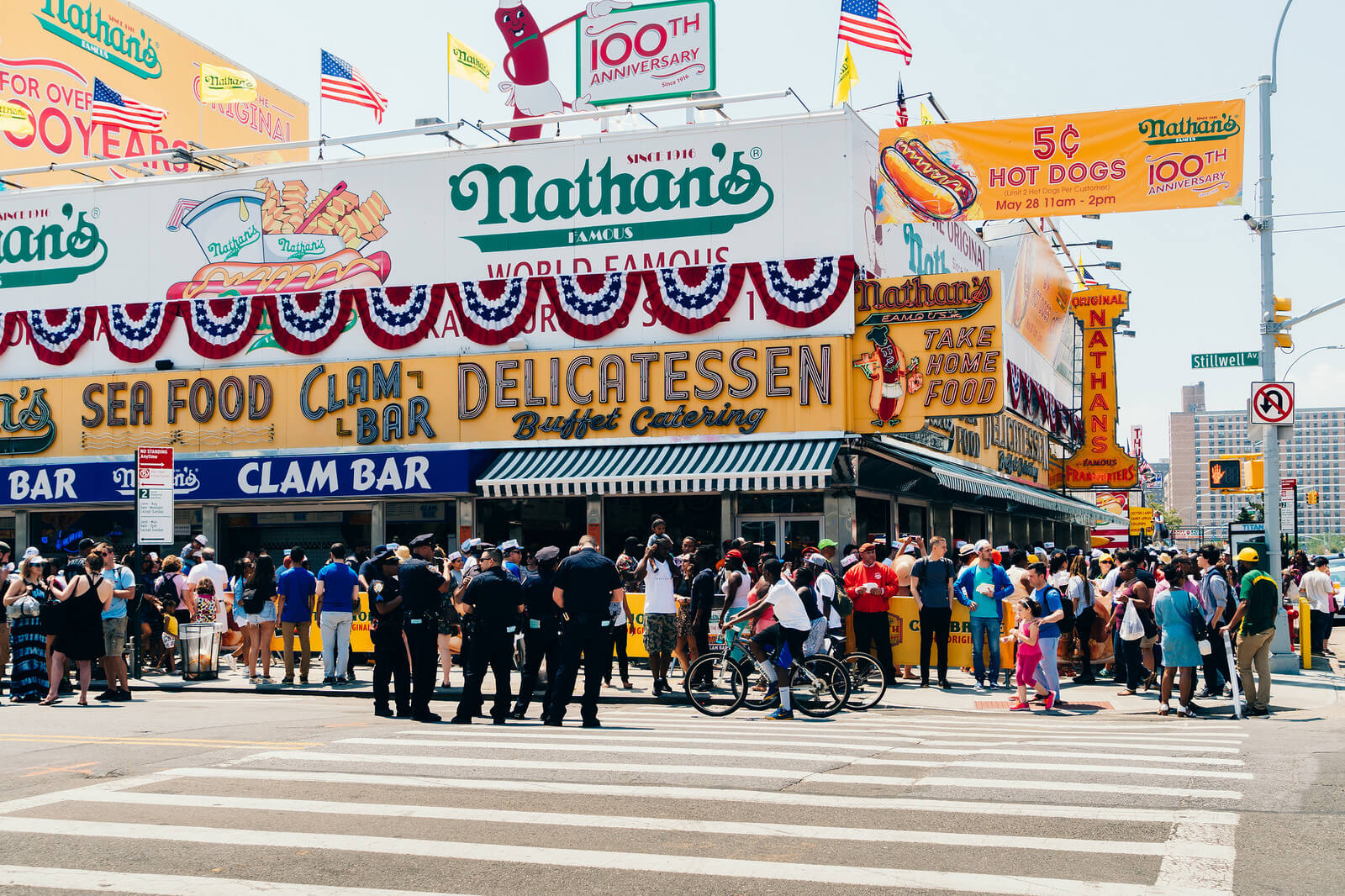 Coney Island Brooklyn Nathan's Hot Dogs Spring 2016