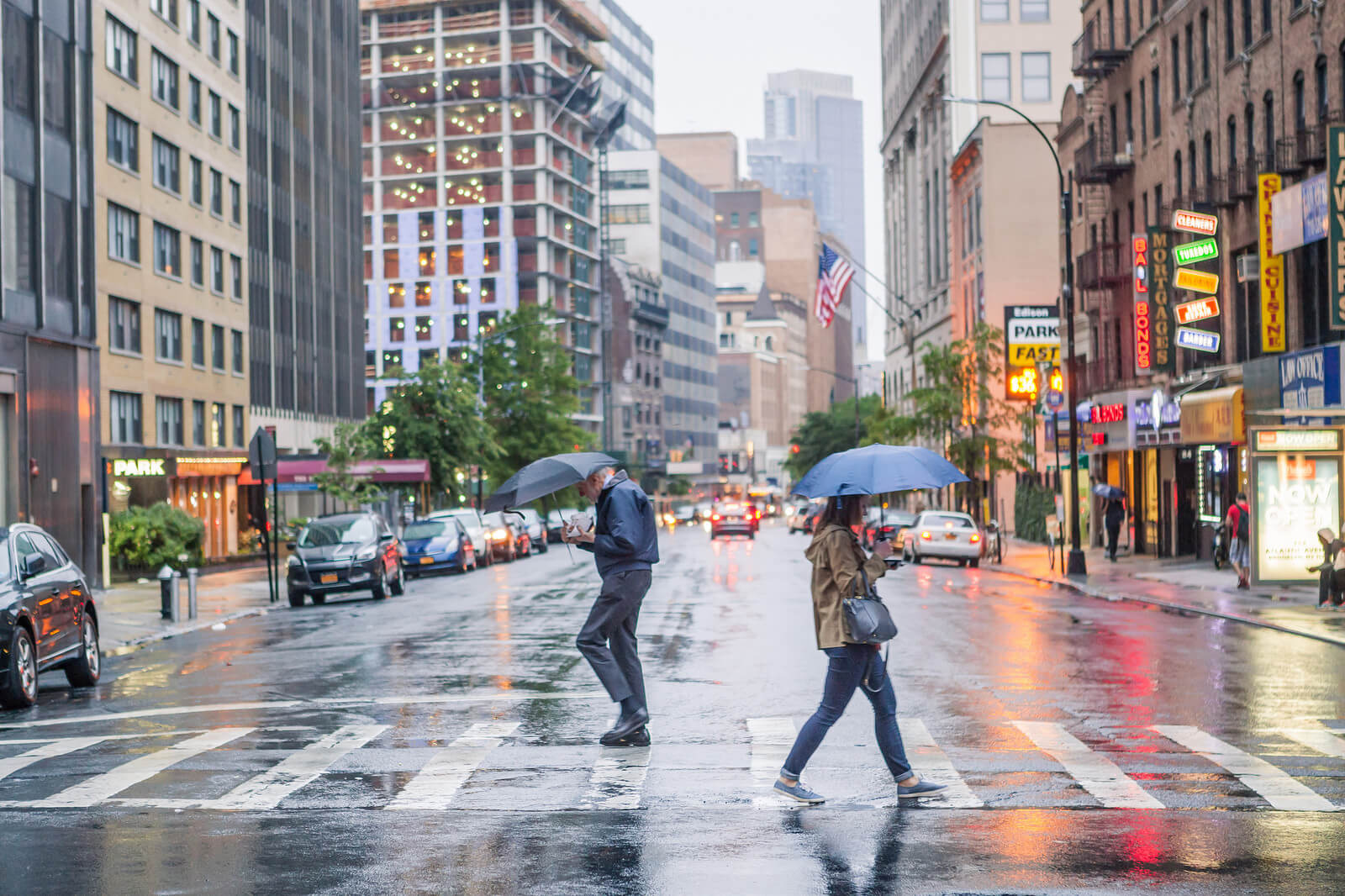 Court Street Brooklyn Rain Spring 2016