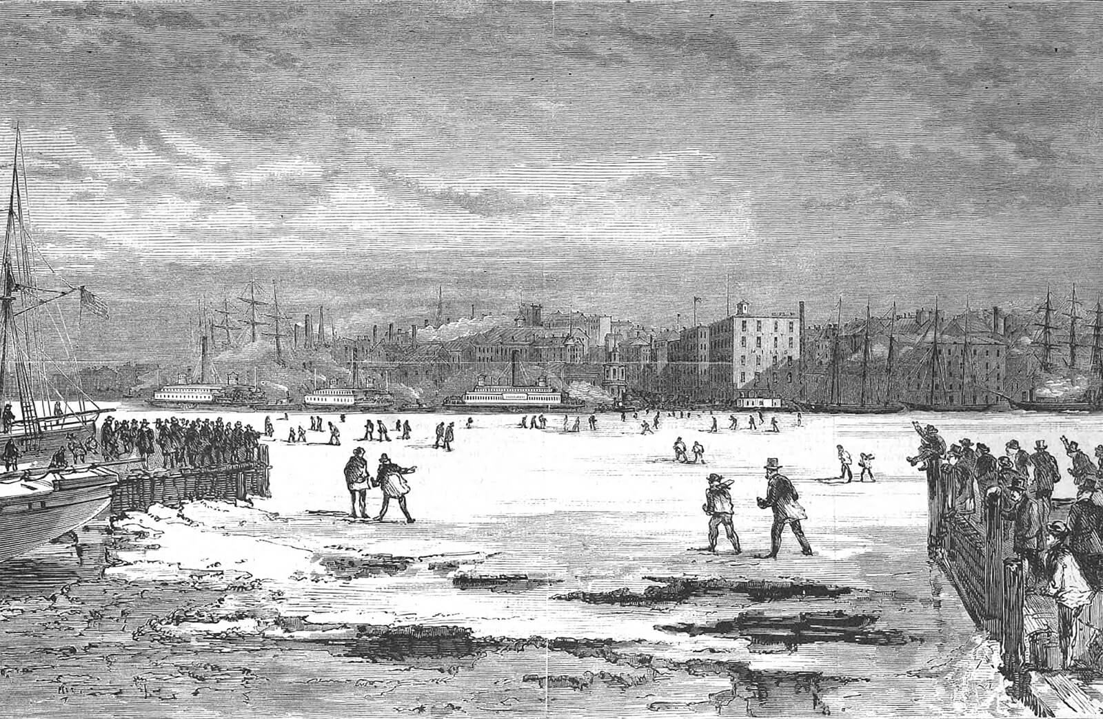 frozen east river 1871