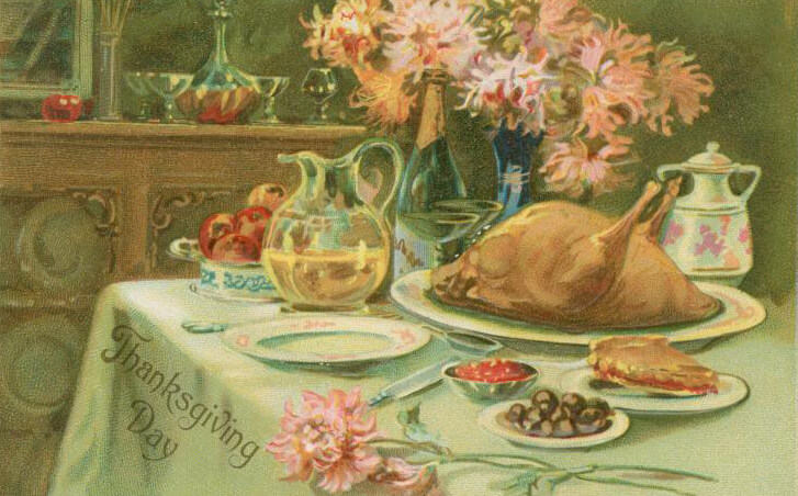 brooklyn holiday thanksgiving tradition postcard nypl