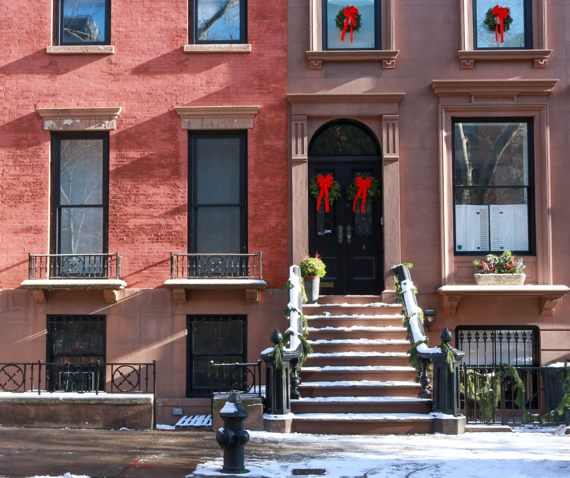 brooklyn heights rowhouse holiday