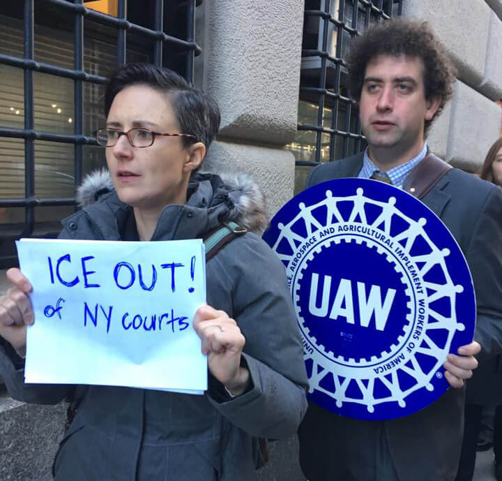 legal aid society hosts ice rally