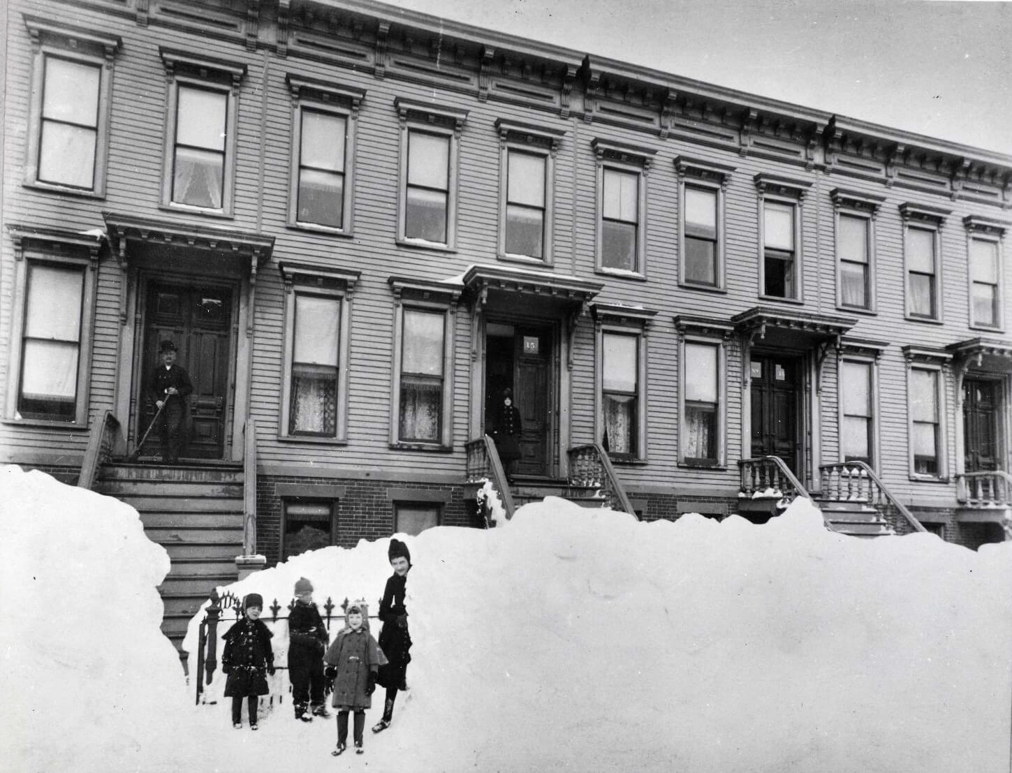 blizzard of 1888 brooklyn history snow