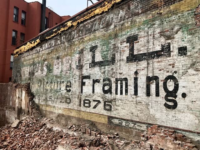 brooklyn development prospect heights painted sign