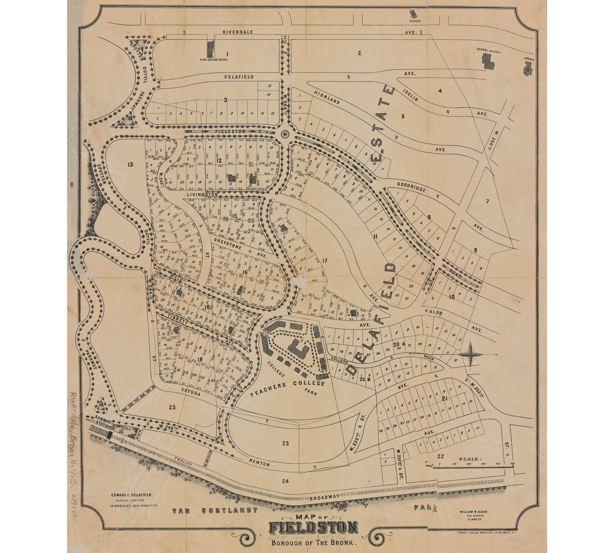 fieldston bronx architecture map