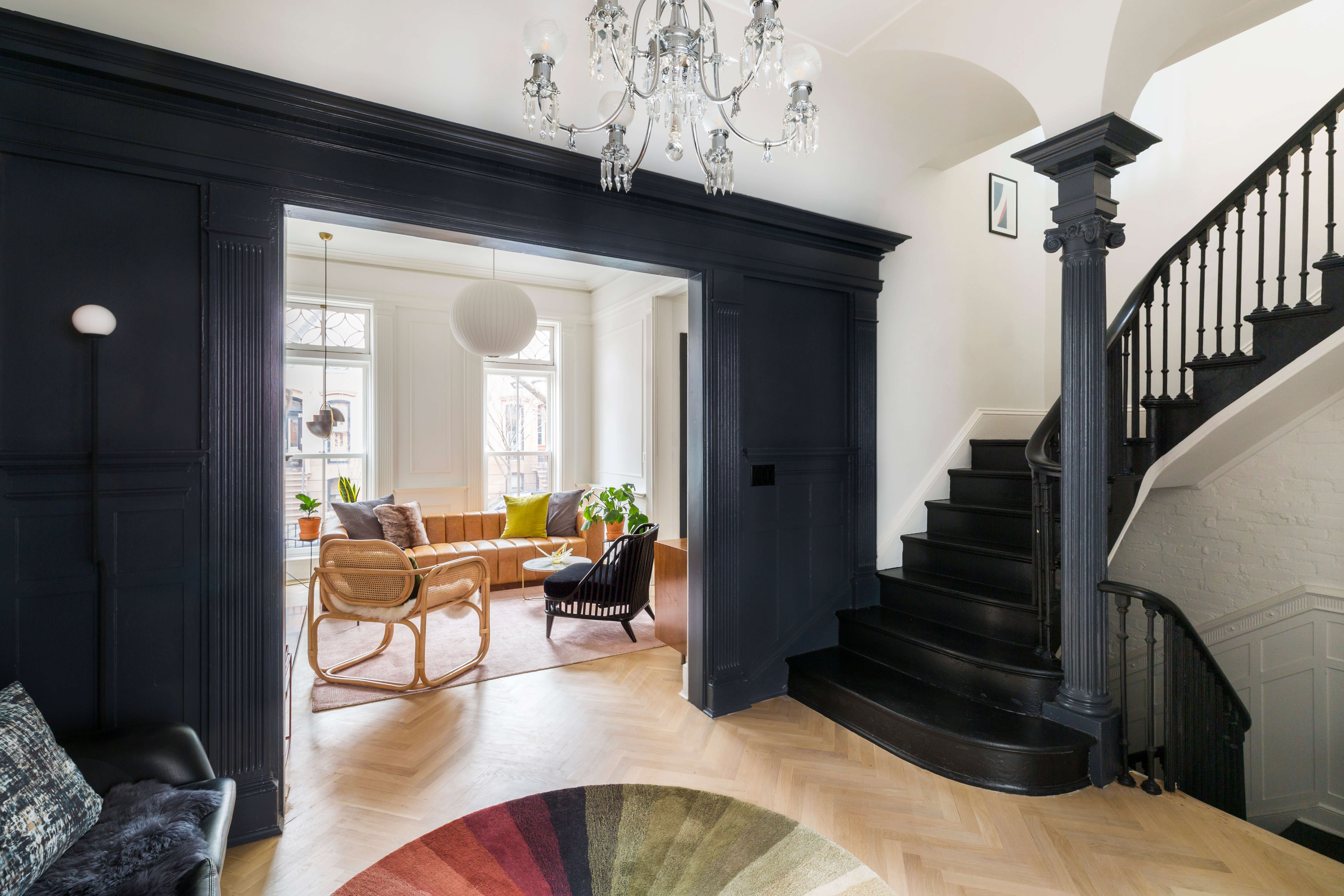 The Insider Central Stair Bold Black Paint Distinguish