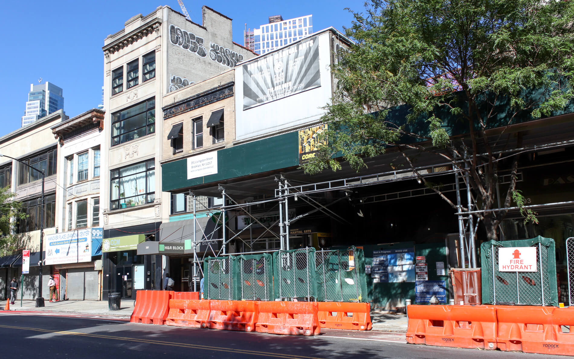 A Striped 22 Story Hotel With Beer Garden Is Rising On Livingston