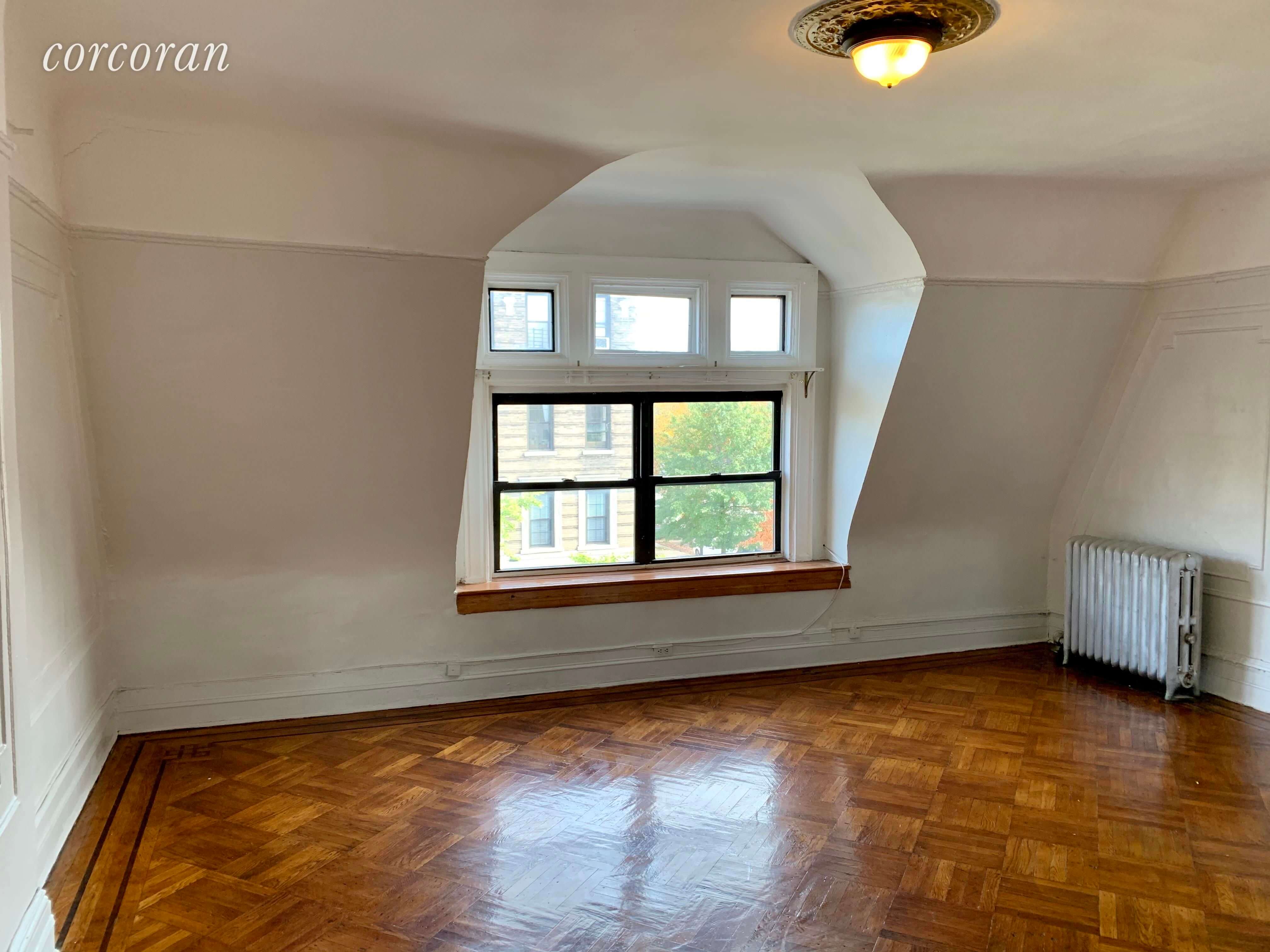 Floor Through With Parquet Moldings In Chateauesque Crown Heights