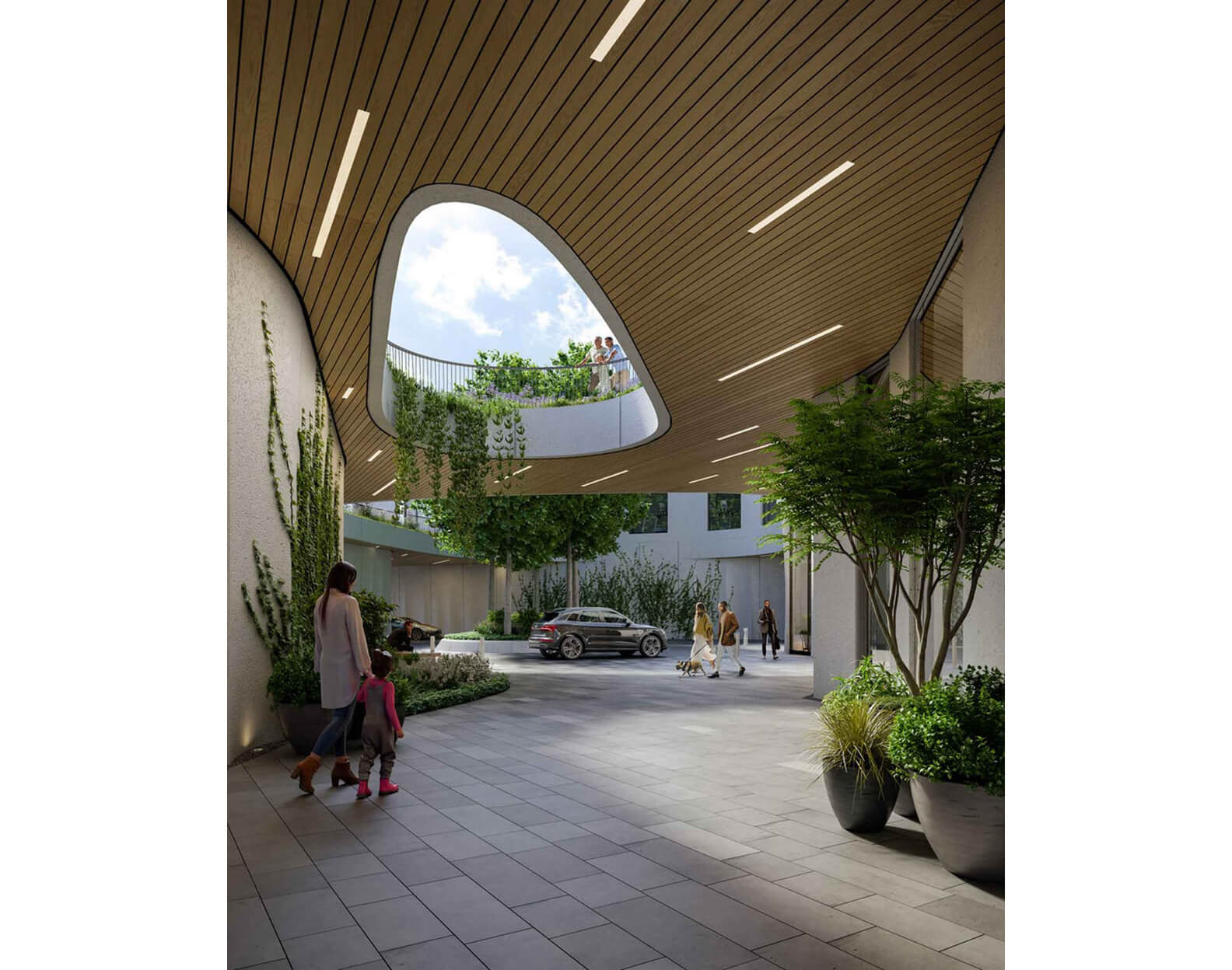 rendering of courtyard