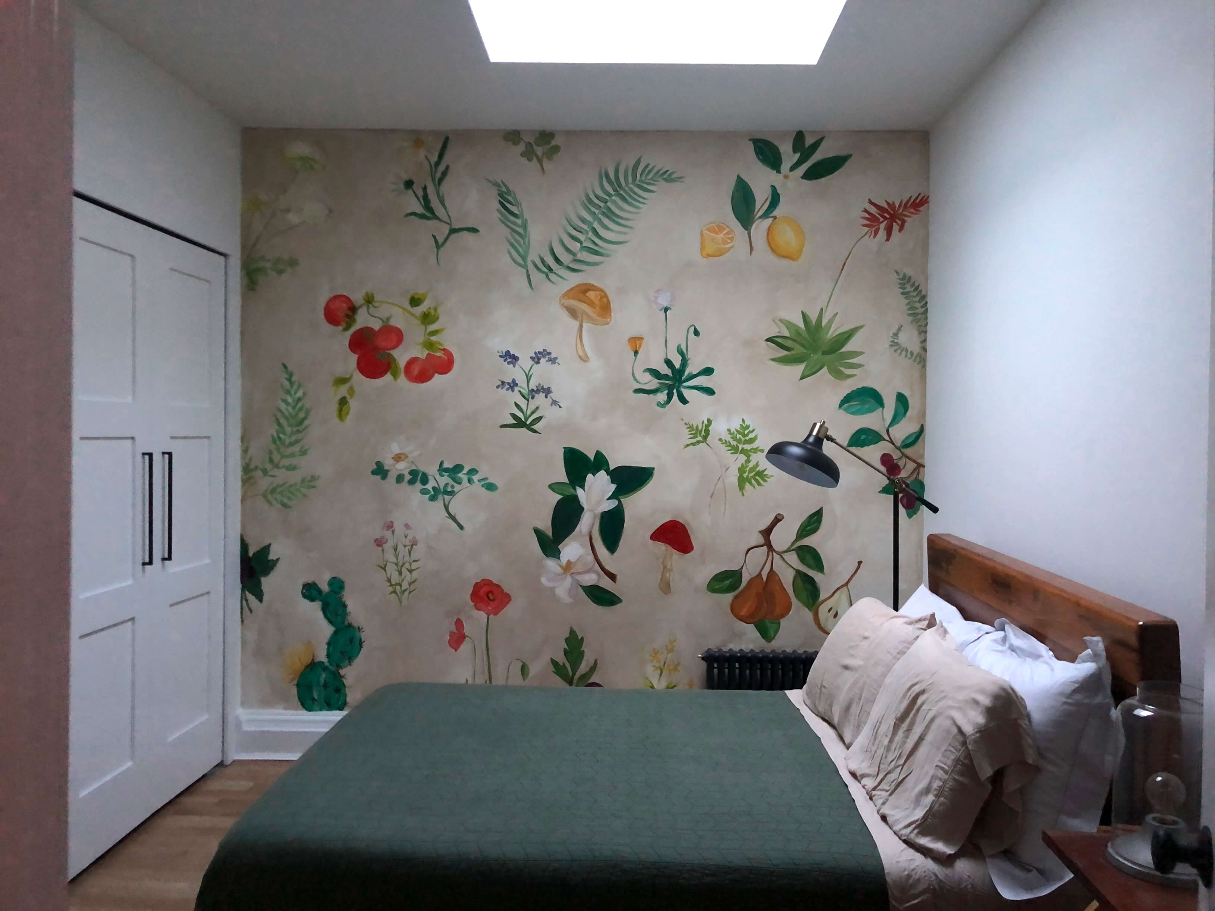 mural in bedroom