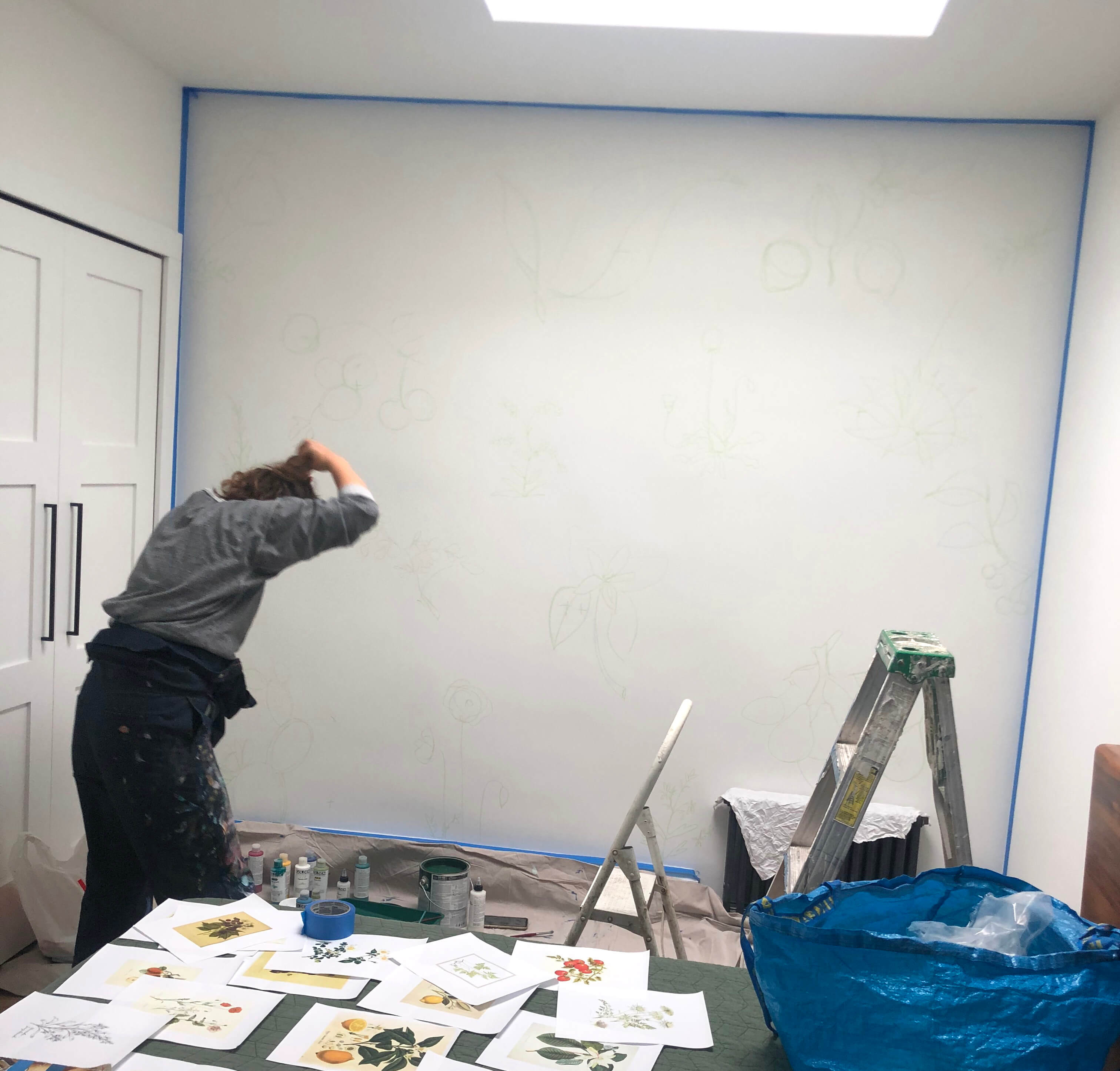 painting a mural