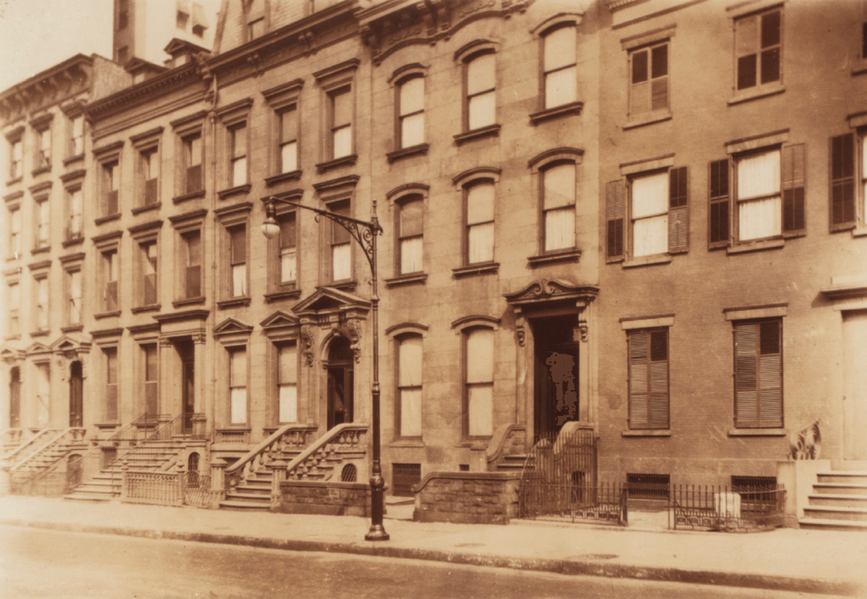 row houses on remsen street, brooklyn heights
