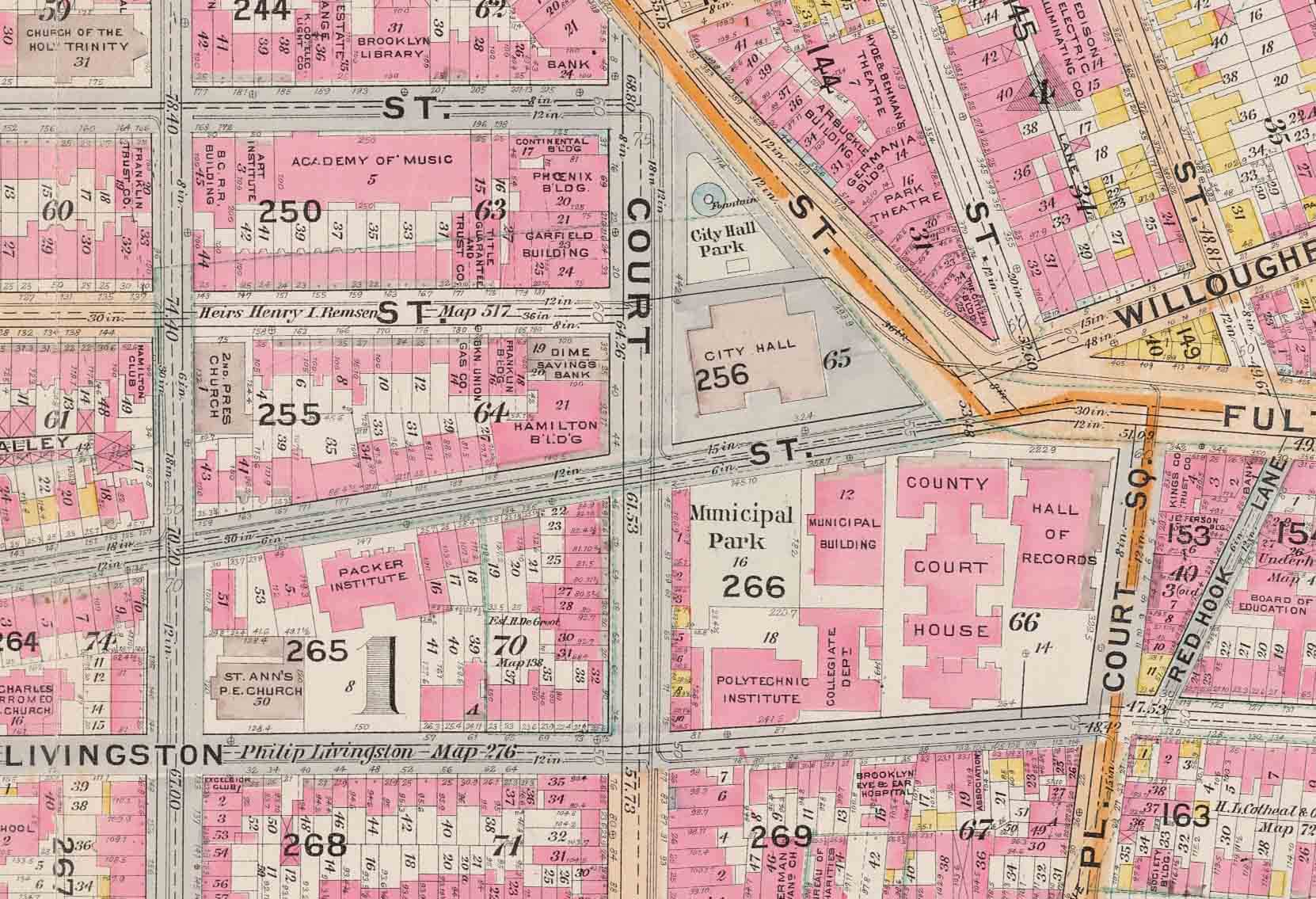 1898 map downtown brooklyn