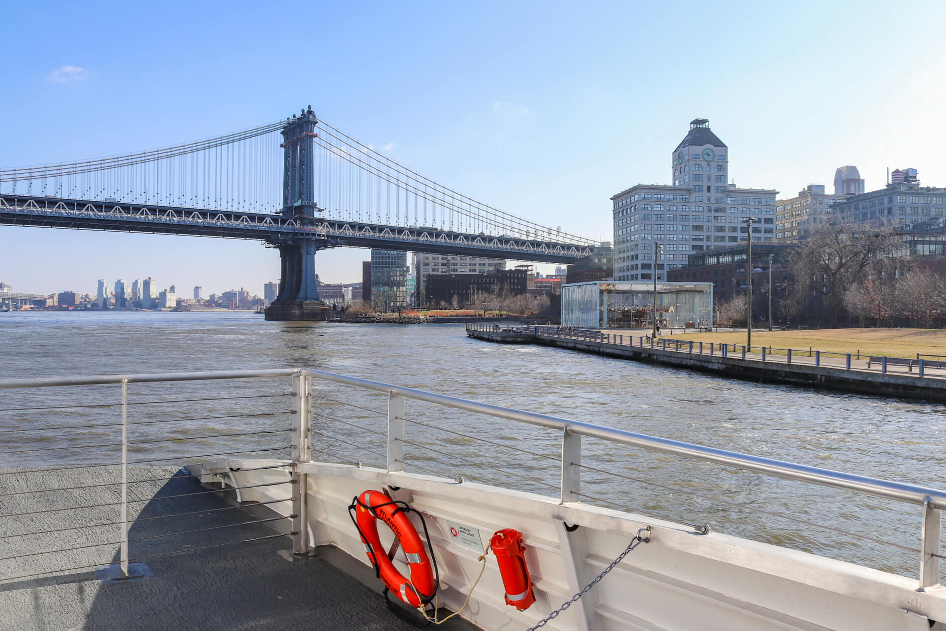 ferry and dumbo waterfront