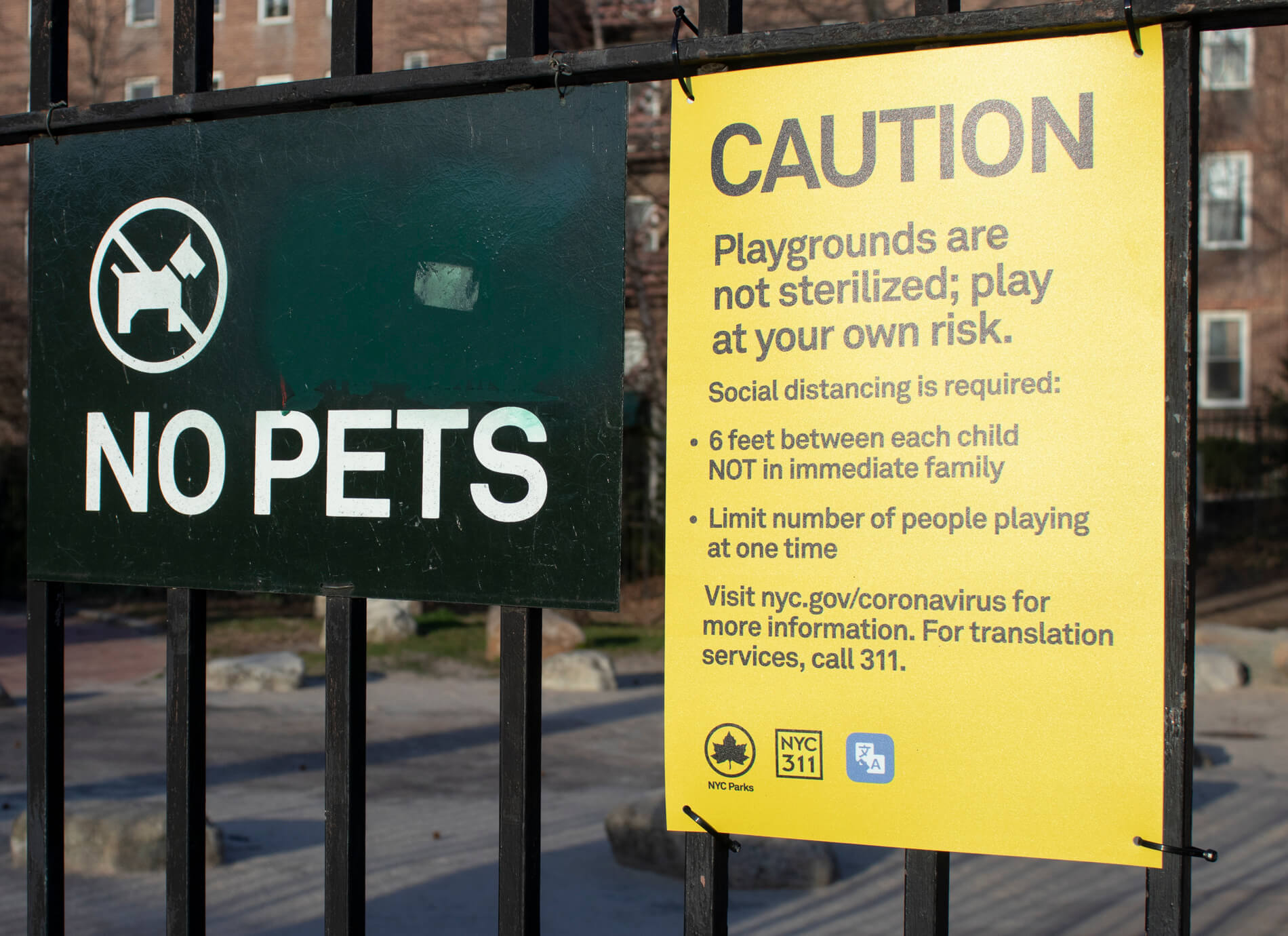 playground sign